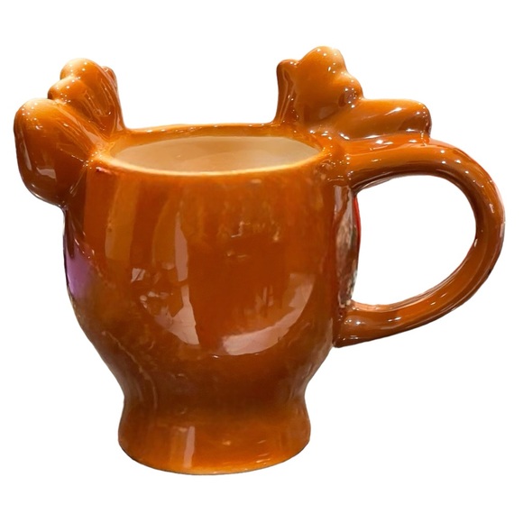 Pottery Barn  Cheeky Reindeer Earthenware Mug 12 FL Oz Retro Style - Picture 6 of 8